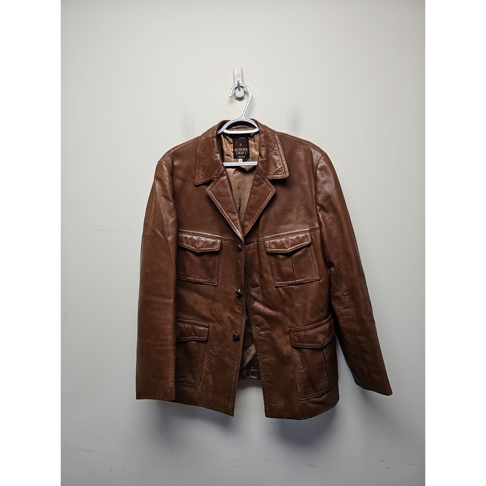 Authentic Europe Craft Genuine Mouton Lamb Vintage Mens 40 Jacket - Super Soft!